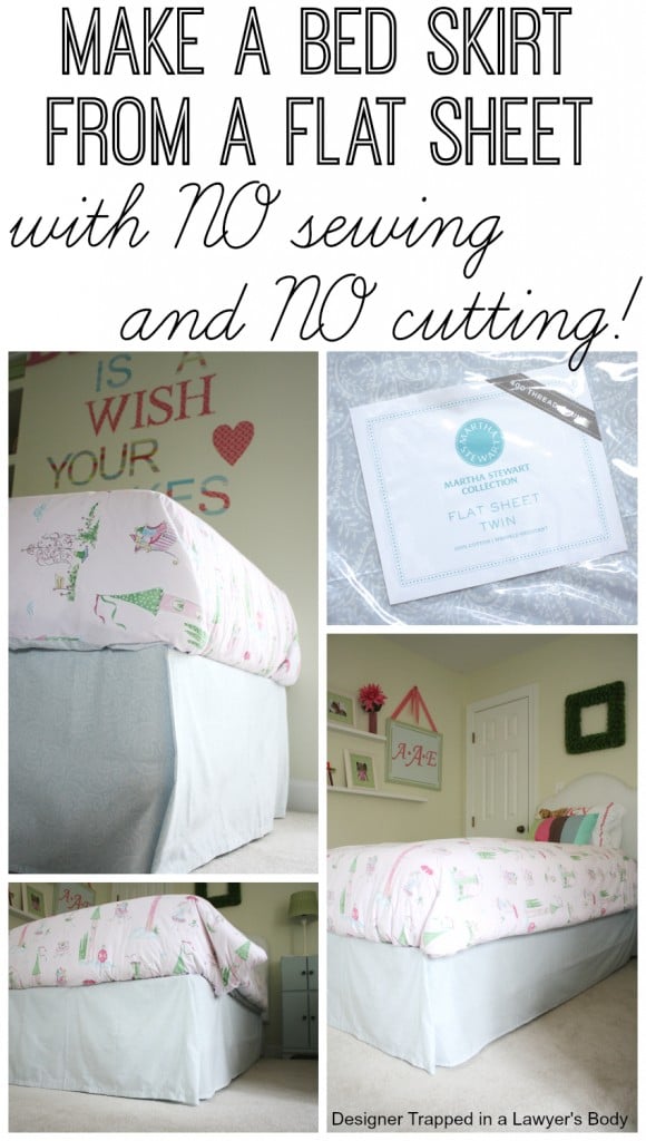 no sew bedskirt tutorial mind blowingly simple designer trapped how to keep fitted sheets on bed diy