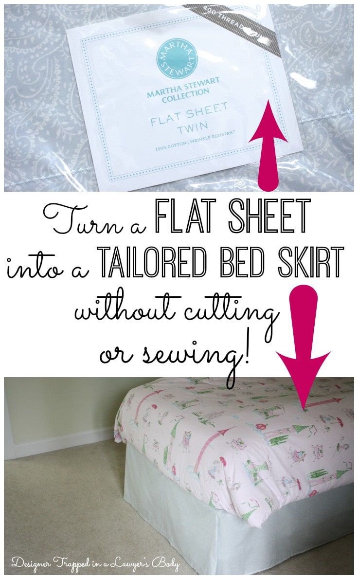 NoSew Bedskirt Tutorial! Mind Blowingly Simple! Designer Trapped