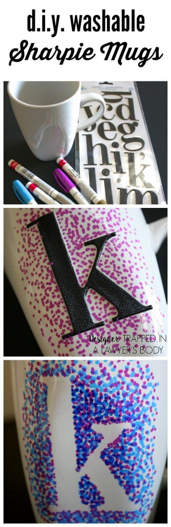 dotted sharpie mug