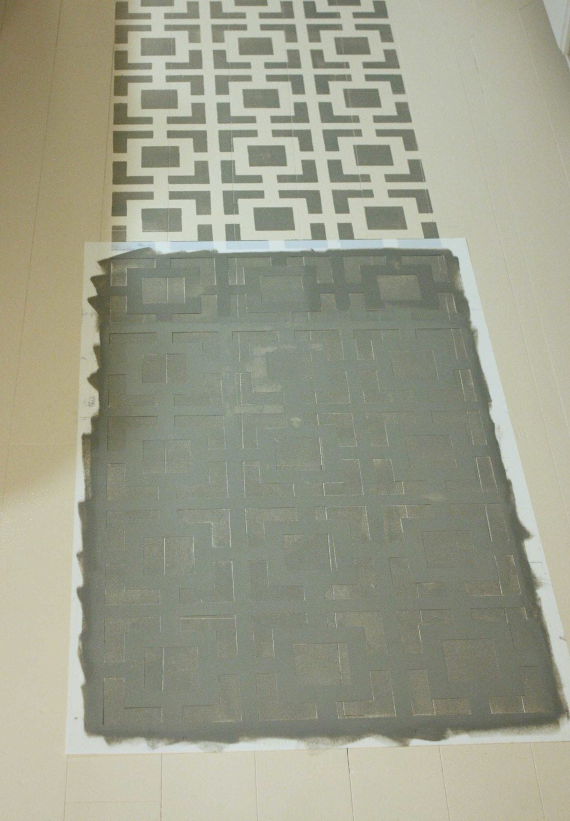 My Painted Kitchen Floor Hint It S Gorgeous Designer Trapped G O R E U S Painted Kitchen Floor By Designer Trapped In A Lawyer