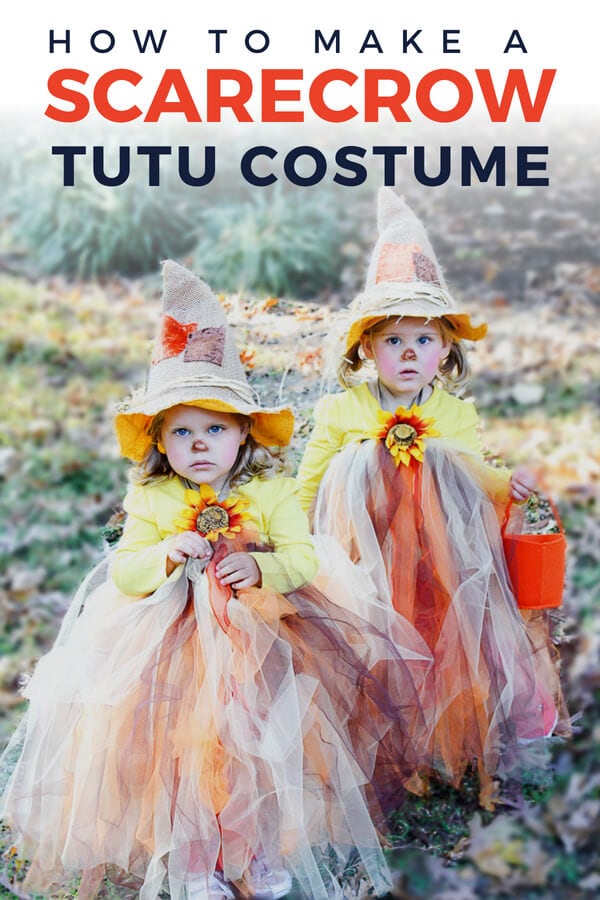 this adorable scarecrow tutu is actually a simple diy it is the cutest idea out there for a tutu halloween costume for your little girl