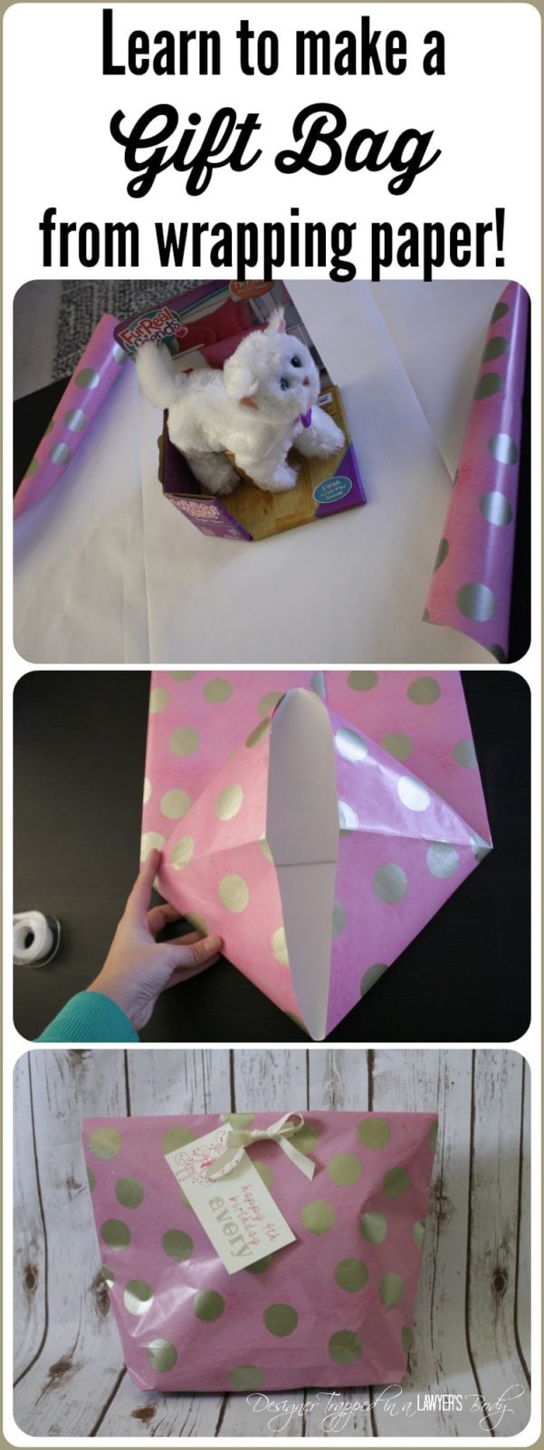 How to Make a Gift Bag from Wrapping Paper