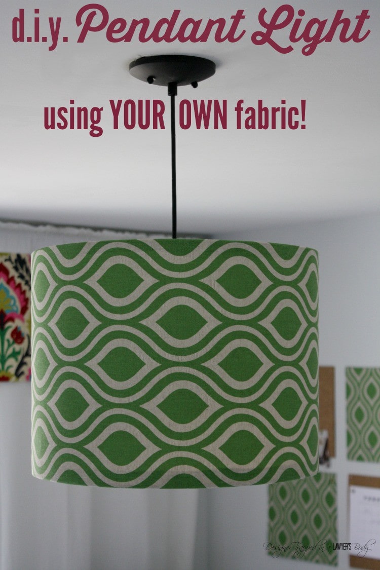 Diy Pendant Light Using Your Own Fabric Wow This Is Amazing Learn To Make Your Own Diy Pendant Light Using