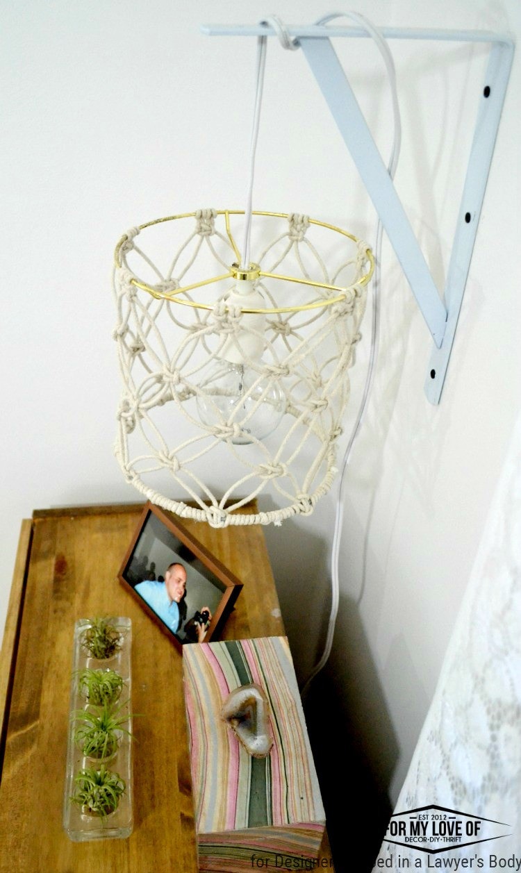 Diy Macrame Lamp Shade Tutorial Designer Trapped Learn To Make A Diy Macrame Lamp Shade For Boho Chic
