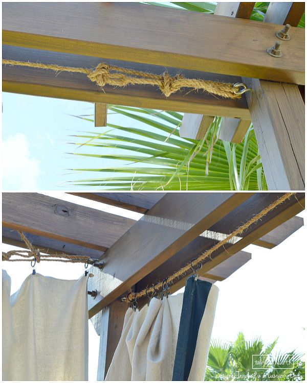 No Sew Outdoor Curtains Designer Trapped In A Lawyer S Make These Gorgeous Diy No Sew Outdoor Curtains Without Spending A Ton