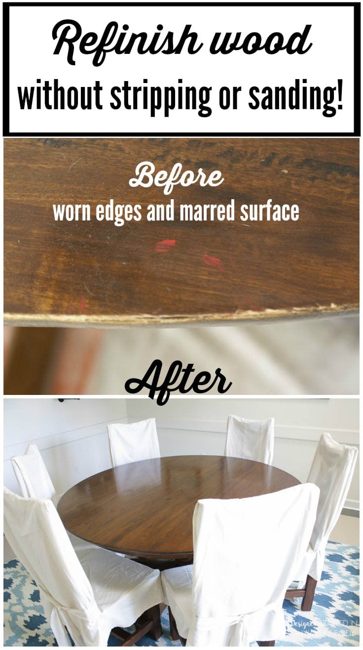 How To Refinish A Table Without Sanding Stripping Learn How To Refinish A Table Without Sanding Or Stripping I Had No