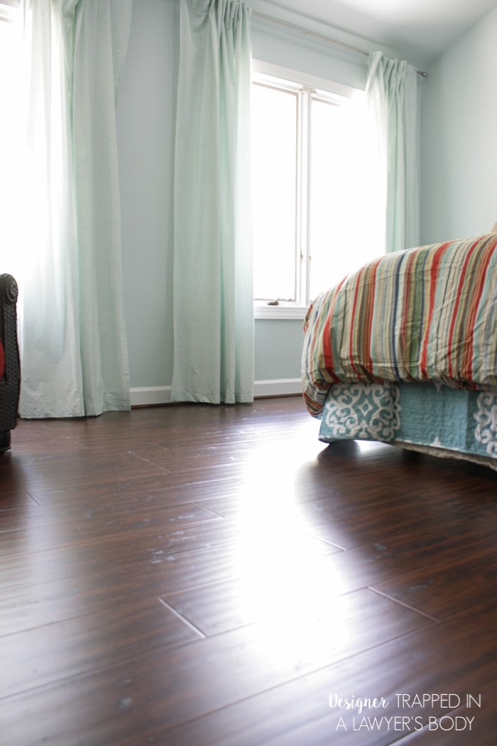New Select Surfaces Floor For Our Bedroom Designer Trapped Never Underestimate The Power Of Fresh Paint And New Flooring This Room Was