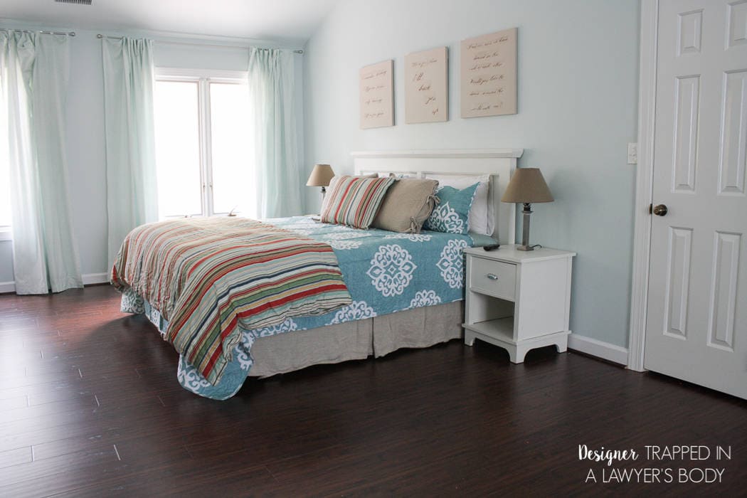 New Select Surfaces Floor For Our Bedroom Designer Trapped Never Underestimate The Power Of Fresh Paint And New Flooring This Room Was