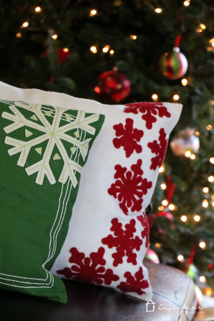 plush christmas pillows