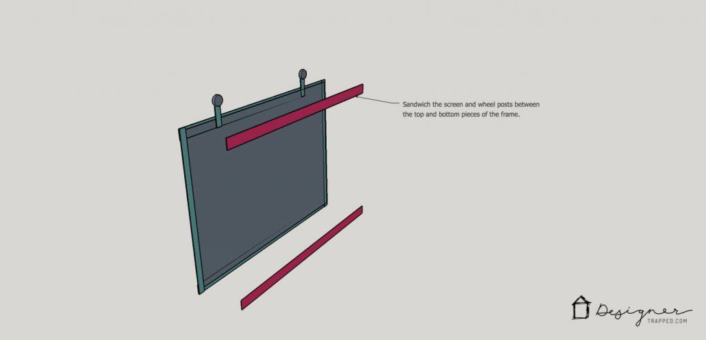 How to Make a Barn Door Style Fireplace Screen | Designertrapped.com Learn how to make a barn door style fireplace screen without welding! This DIY sliding fireplace screen is easier than it looks to make!