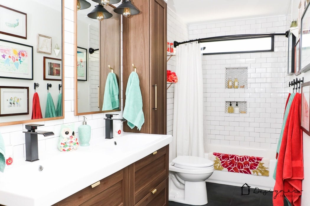 Diy Bathroom Remodel Reveal Designer Trapped In A Lawyer S