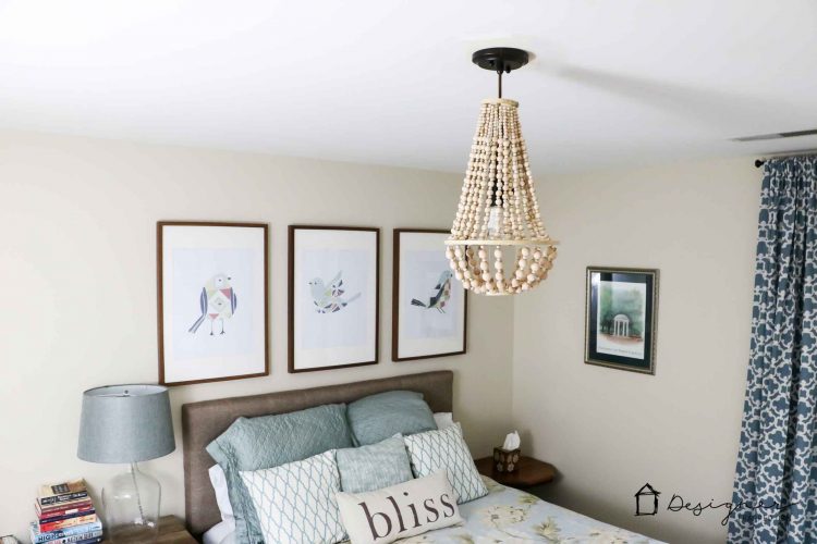 Diy Chandelier From Wood Beads Kaleidoscope Living I Love This Diy Chandelier Made From Wood Beads It Looks Like