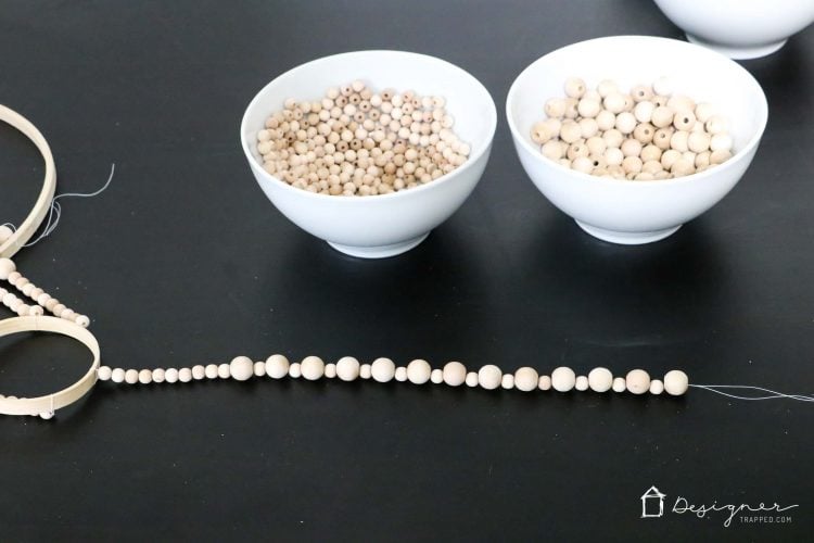 Diy Chandelier From Wood Beads Kaleidoscope Living I Love This Diy Chandelier Made From Wood Beads It Looks Like