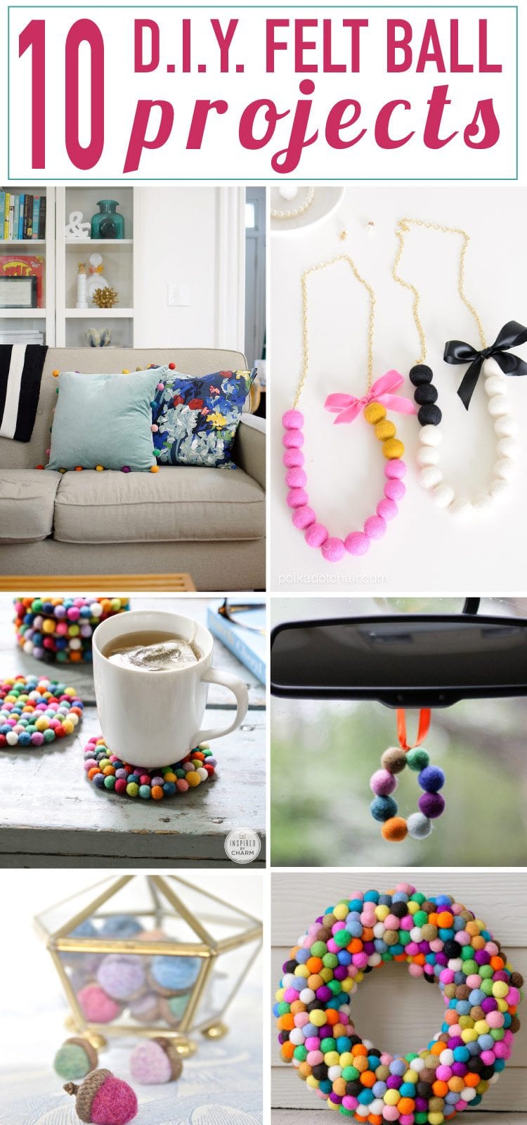 10 Colorful DIY Projects with Felt Balls Designer Trapped