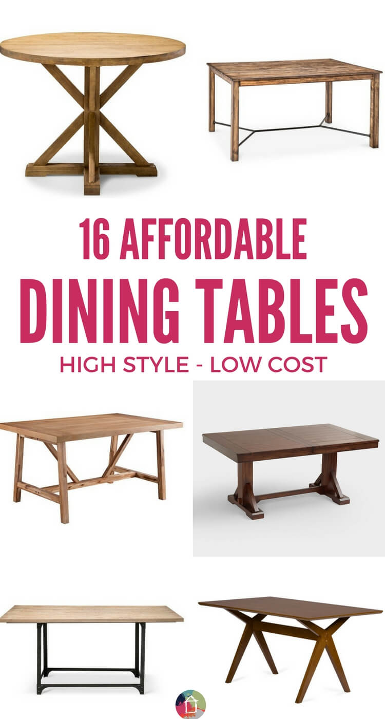 You don't have to spend a fortune on a dining room table! There are so many affordable dining tables on this list, and most are under $350!