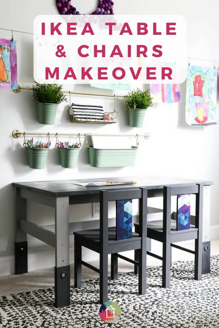 Ikea Kids' Table and Chairs Makeover | Kaleidoscope Living