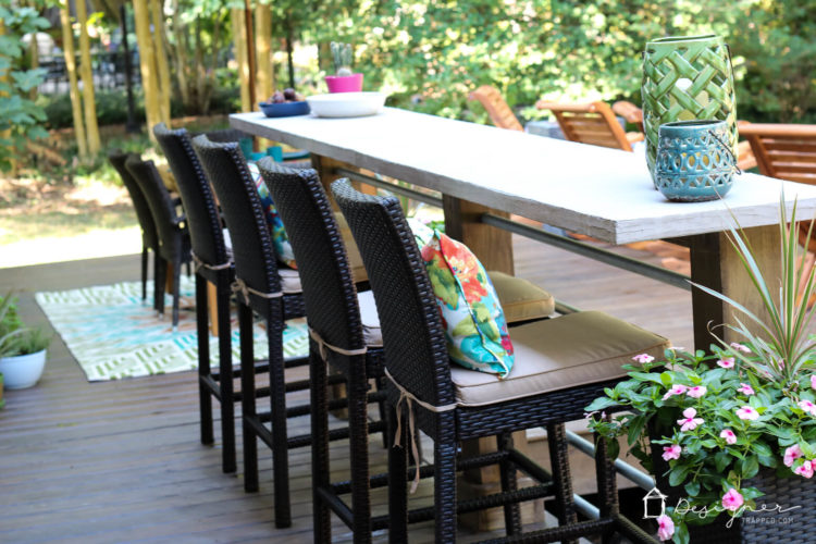 diy deck bar on a budget designer trapped in a lawyer s body