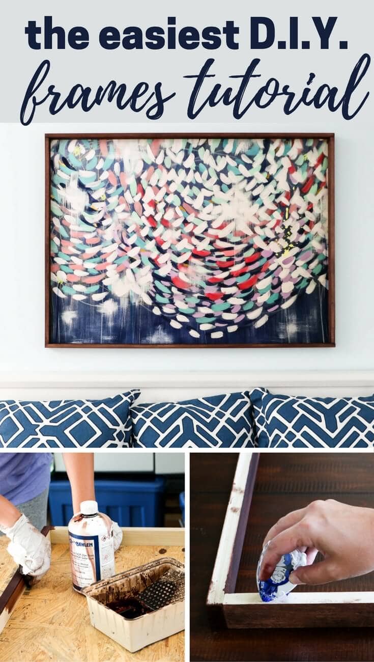 How To Make A Picture Frame For Large Prints Designertrapped Com Learn How To Make Picture Frames For Large Prints Easy Diy Tutorial