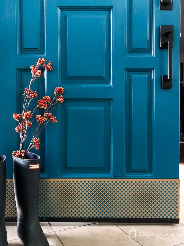 Easy DIY Door Kick Plate