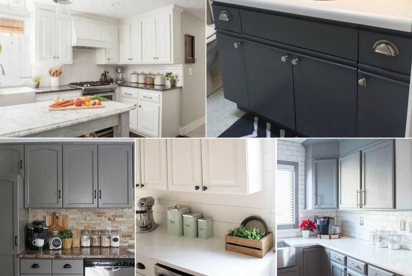 the best paint for kitchen cabinets: 8 cabinet transformations