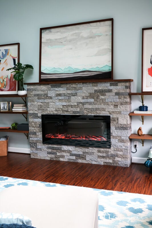 Airstone Fireplace Reveal Review Kaleidoscope Living If You Have Ever Wondered About Whether Airstone Is A Good Choice For Fireplace