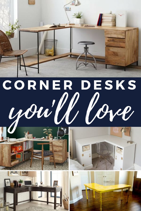 10 Corner Desks To Diy Or Designer Trapped In A Lawyer S A Corner Desk Is One Of The Best Ways To Really Maximize Space In Your Office I Went Back And Forth When We Were Designing Hq This Way