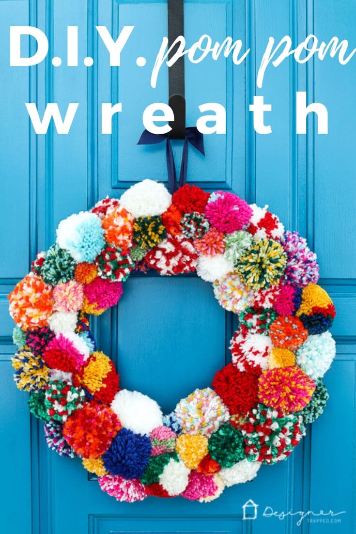 diy pom pom wreath